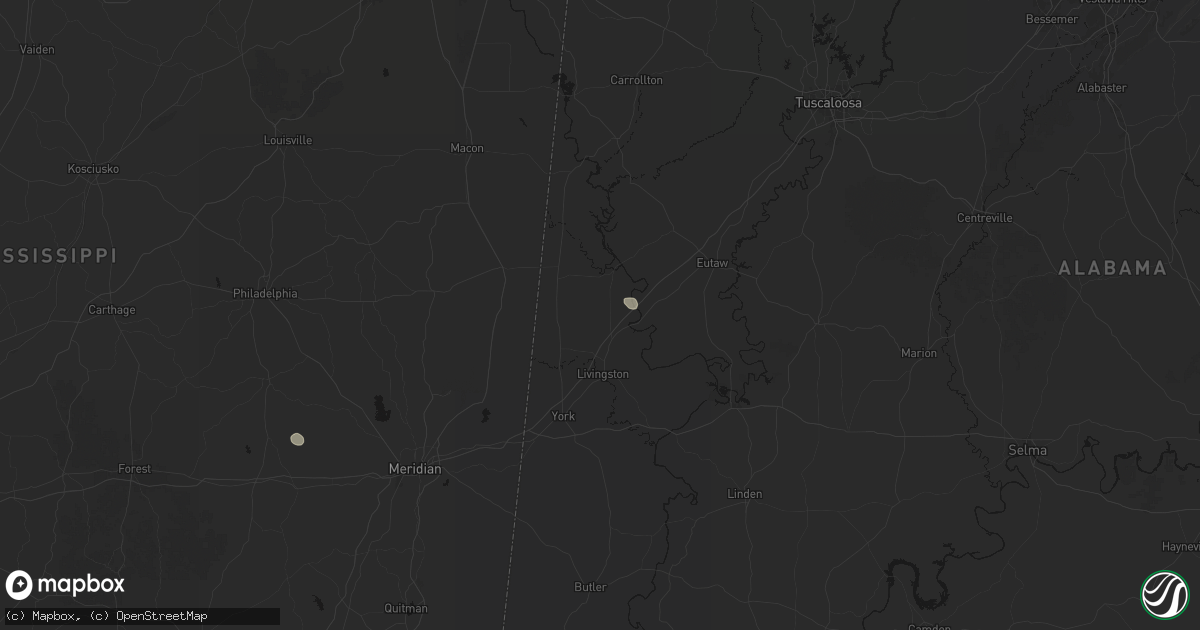 Hail map in Epes, AL on June 13, 2026