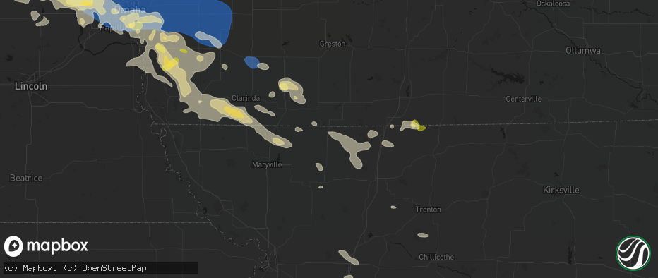 Hail map in Grant City, MO on June 13, 2026