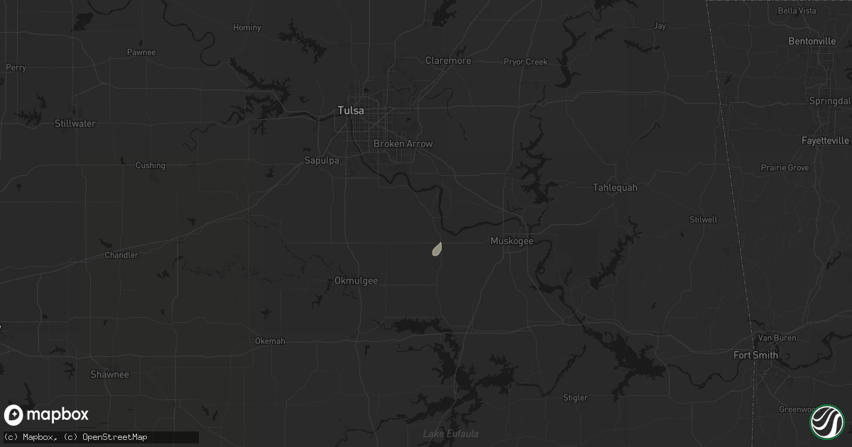 Hail map in Haskell, OK on June 13, 2026