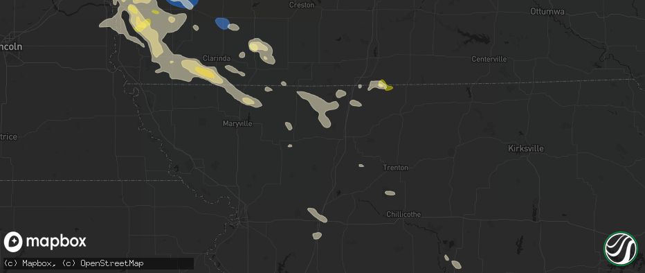 Hail map in New Hampton, MO on June 13, 2026