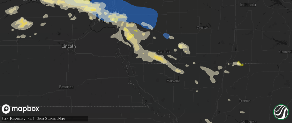 Hail map in Northboro, IA on June 13, 2026