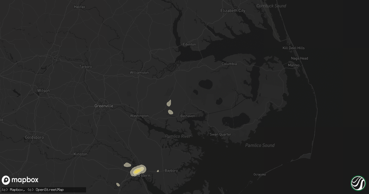 Hail map in Pantego, NC on June 13, 2026