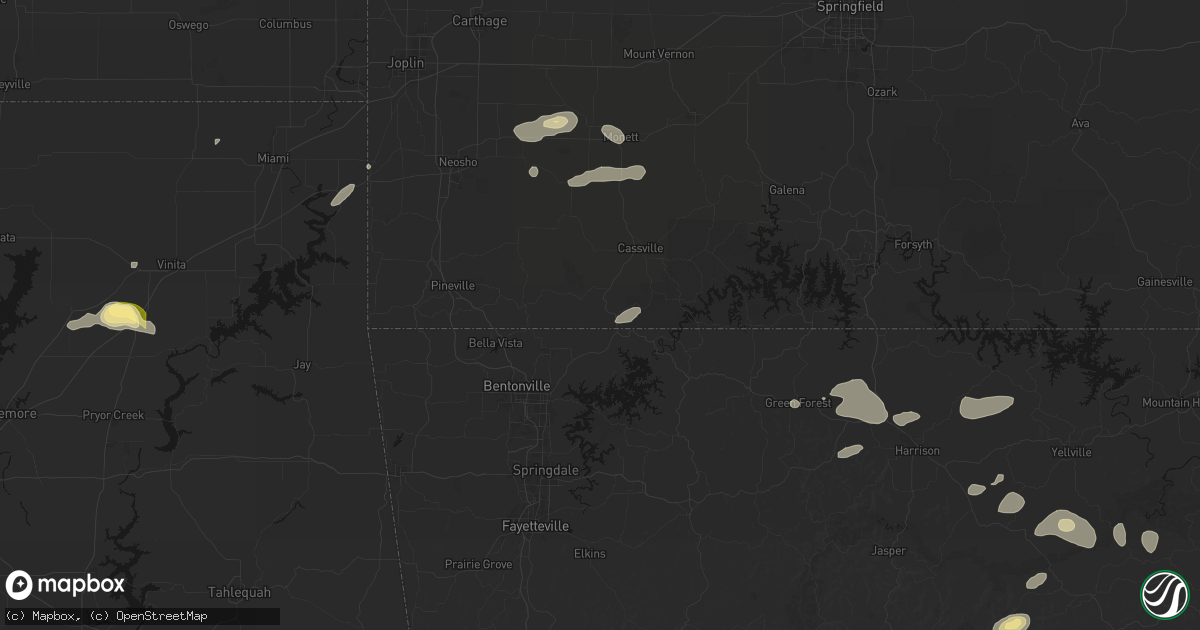 Hail map in Seligman, MO on June 13, 2026