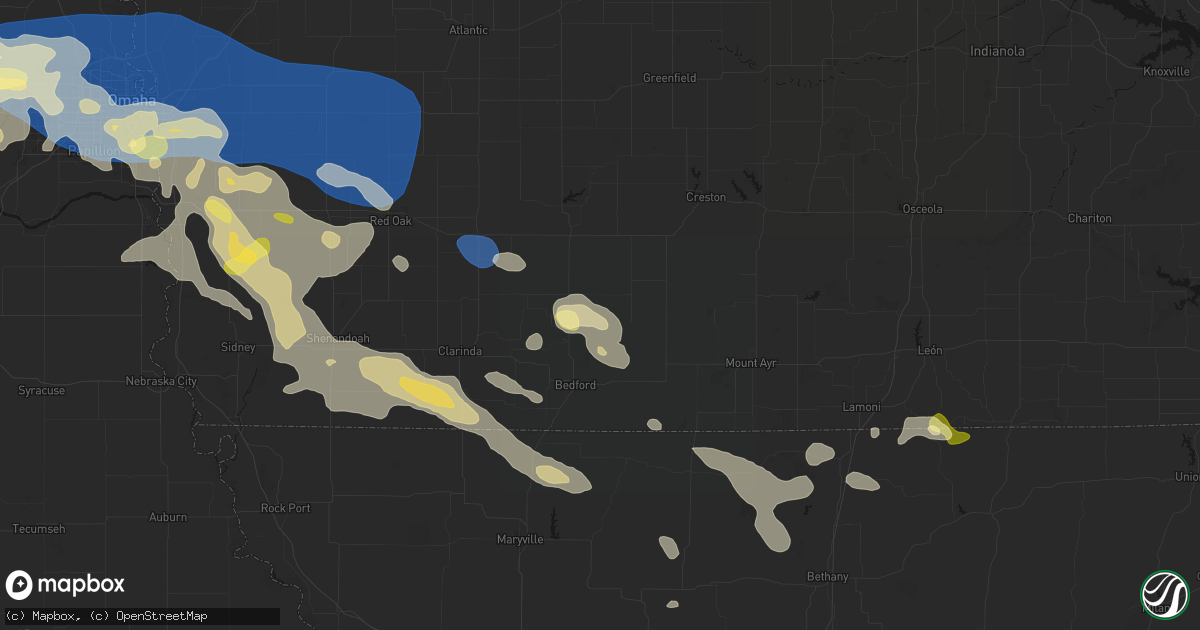 Hail map in Sharpsburg, IA on June 13, 2026
