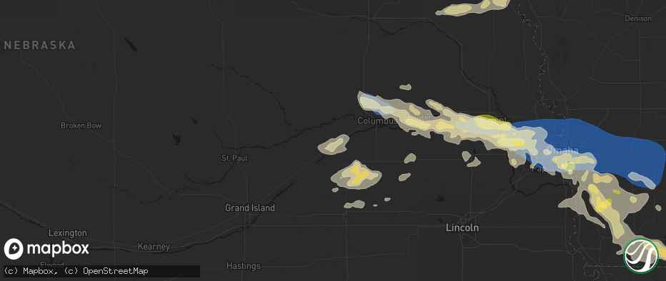 Hail map in Silver Creek, NE on June 13, 2026