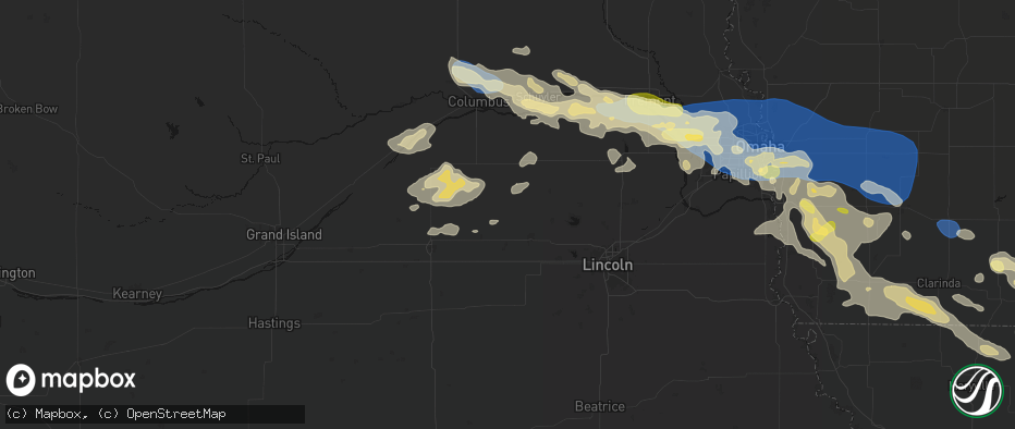 Hail map in Staplehurst, NE on June 13, 2026
