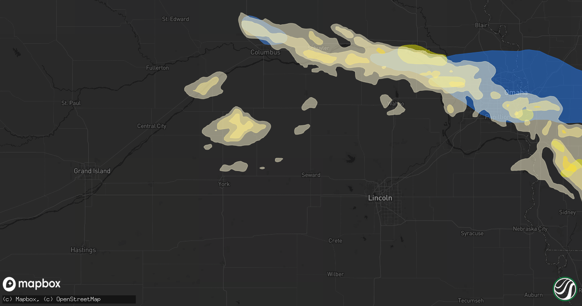 Hail map in Staplehurst, NE on June 13, 2026