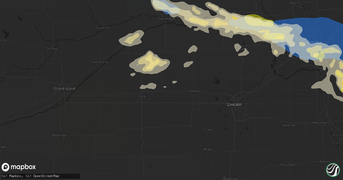 Hail map in Utica, NE on June 13, 2026