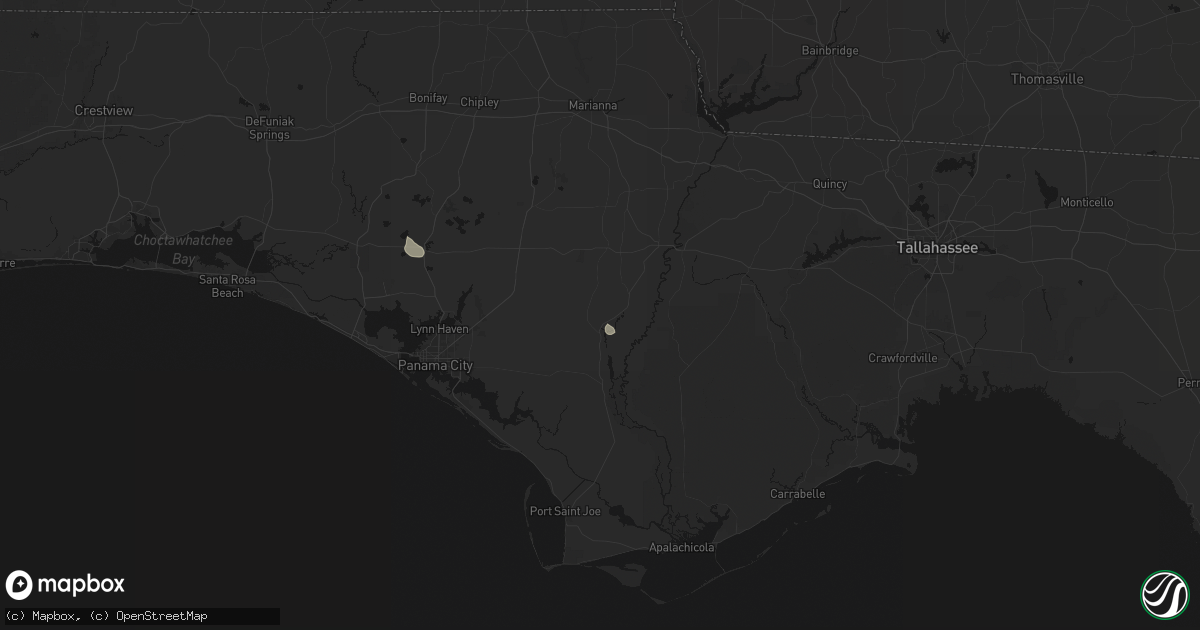 Hail map in Wewahitchka, FL on June 13, 2026
