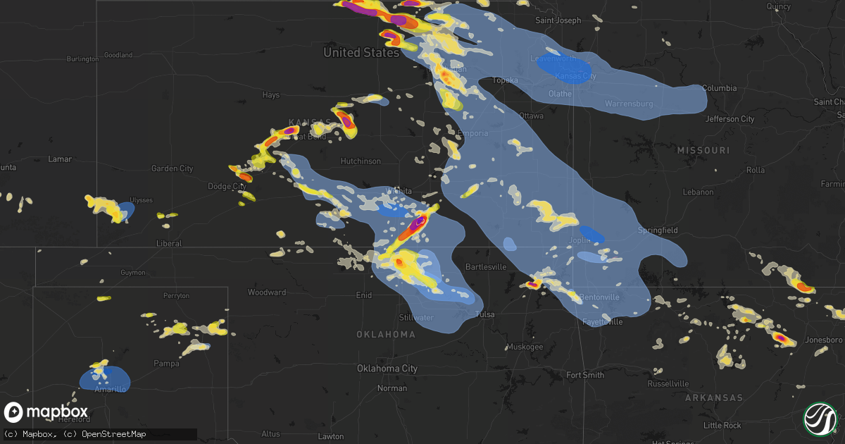 Hail map on June 13, 2026
