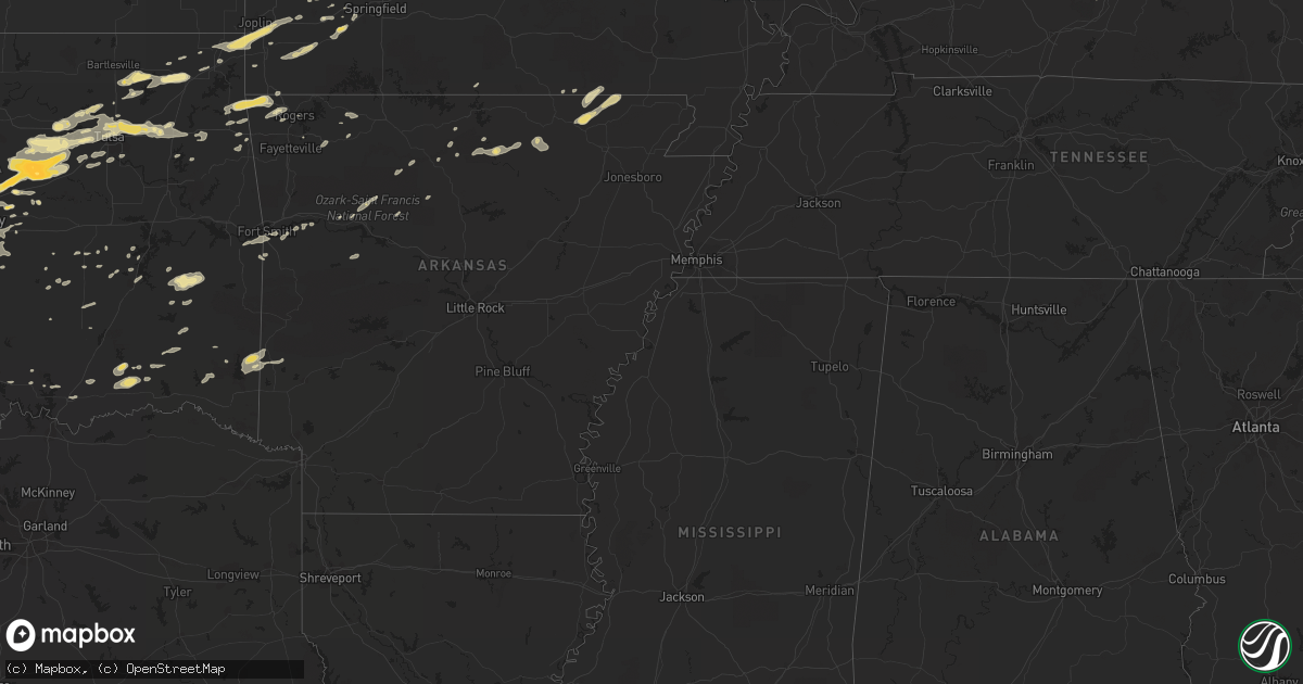 Hail map in Indiana on June 14, 2011