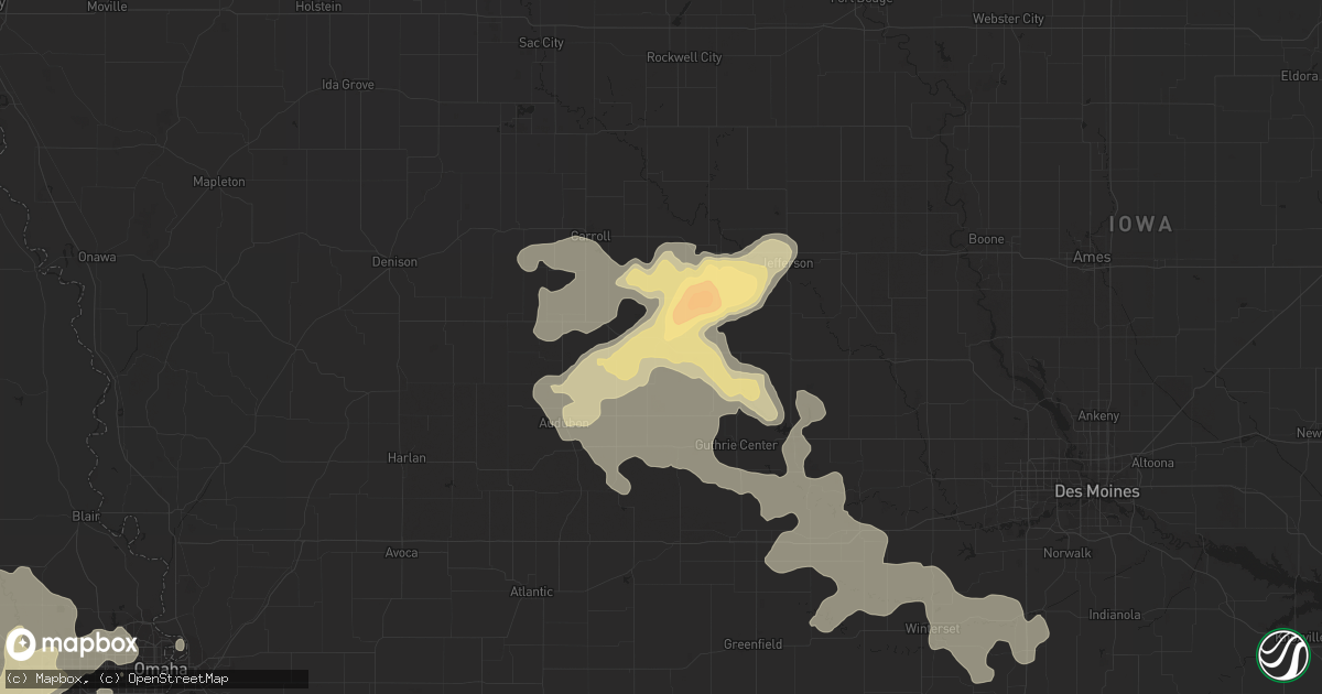 Hail map in Coon Rapids, IA on June 14, 2013