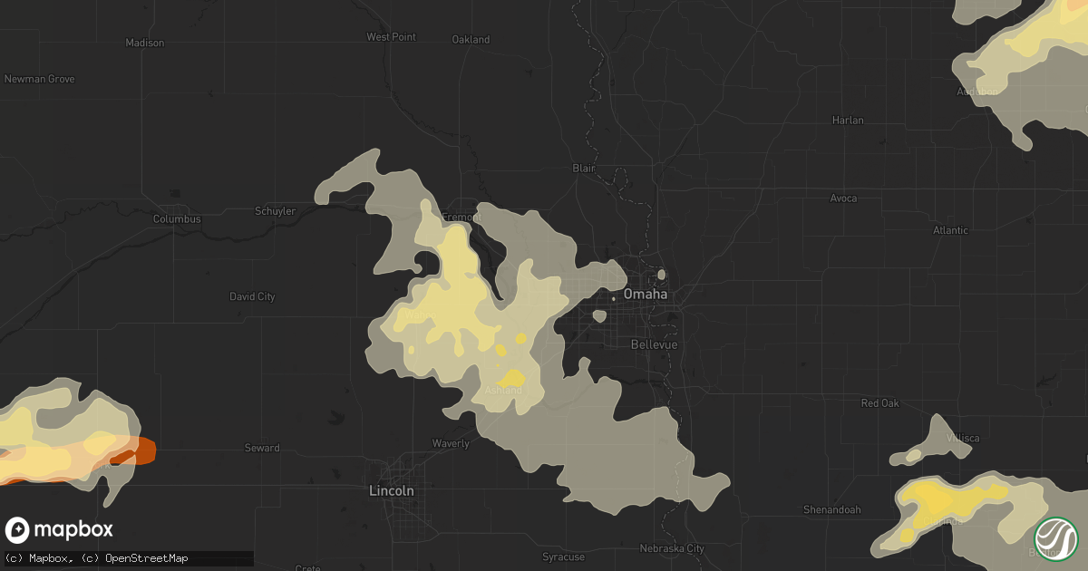 Hail map in Elkhorn, NE on June 14, 2013