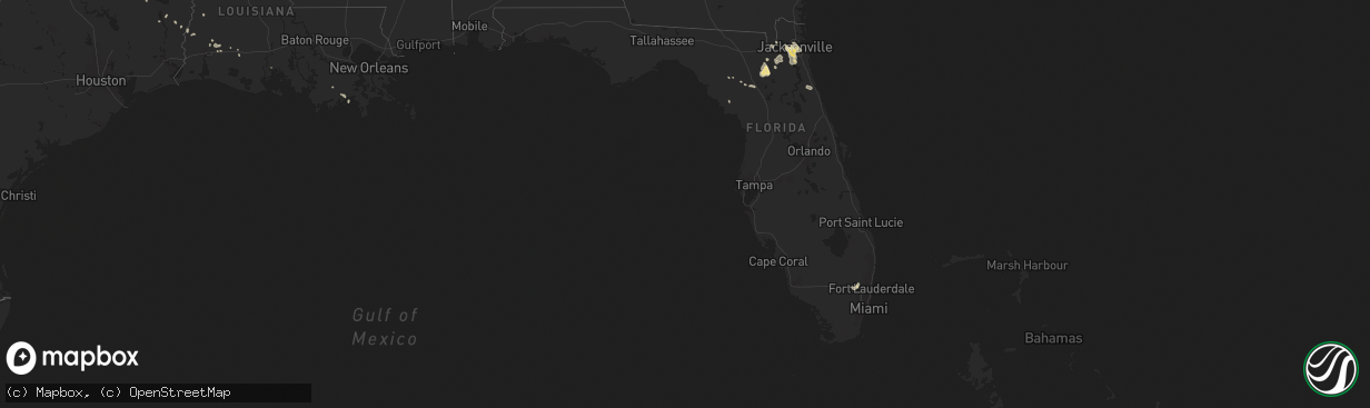 Hail map in Florida on June 14, 2013