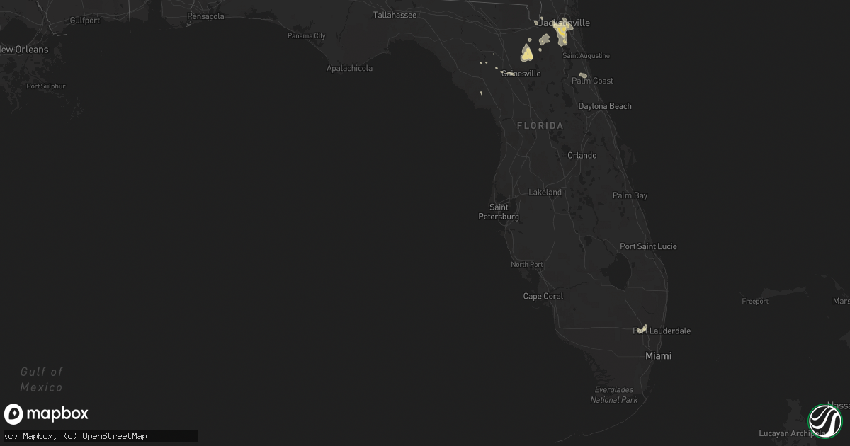 Hail map in Florida on June 14, 2013