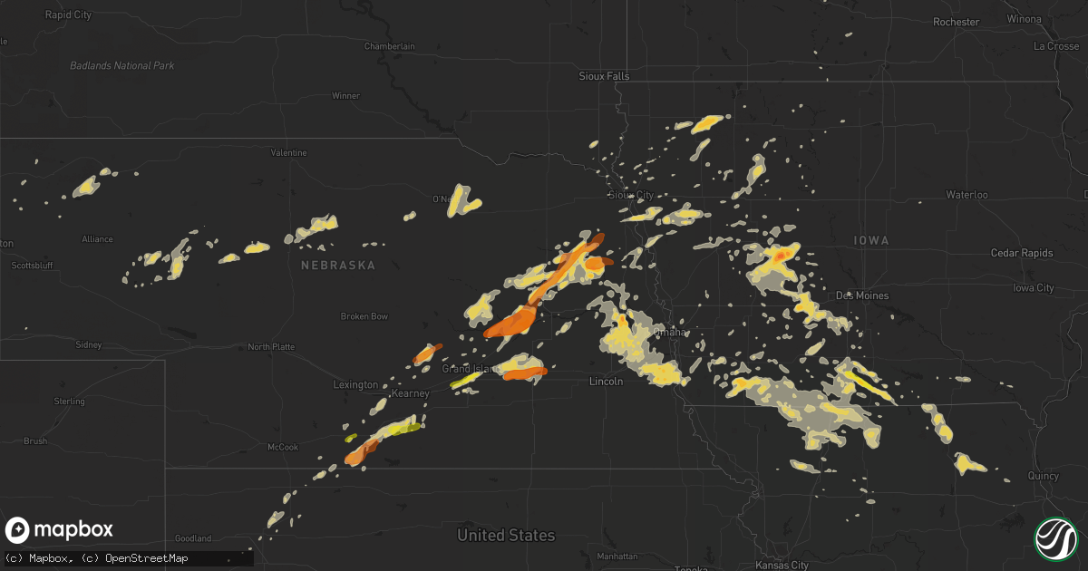 Hail map on June 14, 2013