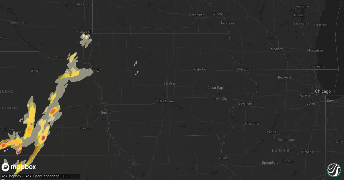 Hail map in Iowa on June 14, 2014