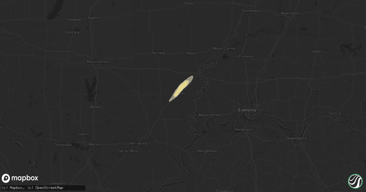 Hail map in Carmi, IL on June 14, 2015
