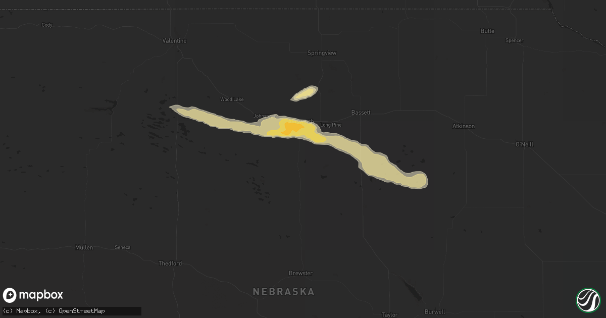 Hail map in Ainsworth, NE on June 14, 2016
