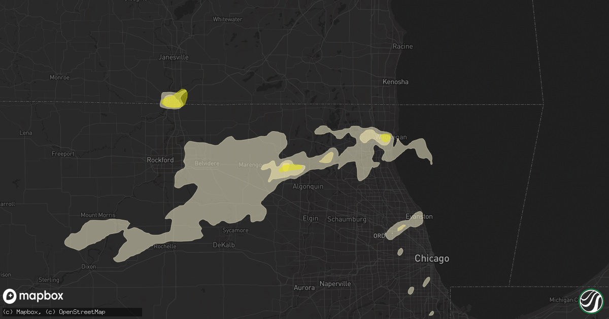 Hail map in Crystal Lake, IL on June 14, 2017
