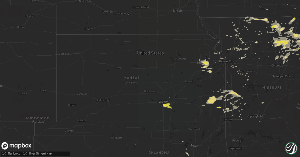 Hail map in Kansas on June 14, 2017