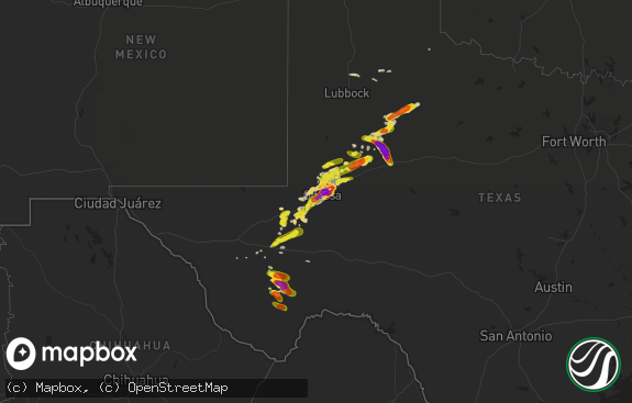 Hail map preview on 06-14-2017