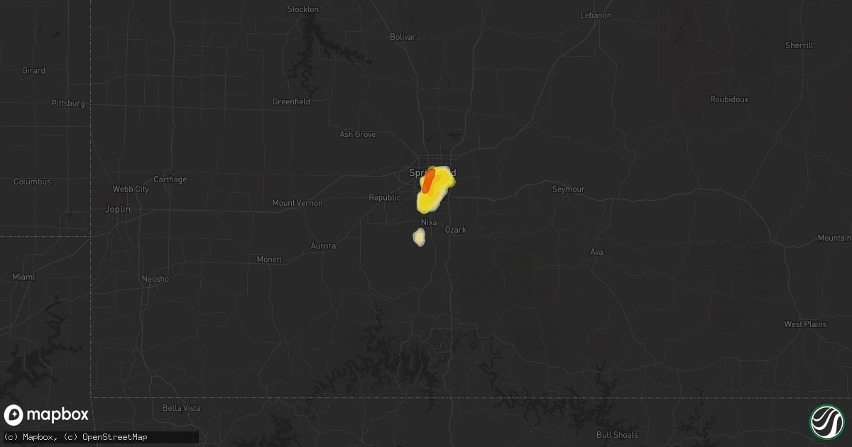 Hail map in Nixa, MO on June 14, 2018