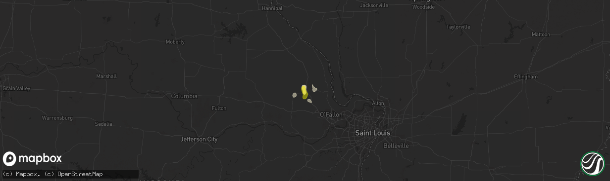 Hail map in Troy, MO on June 14, 2018