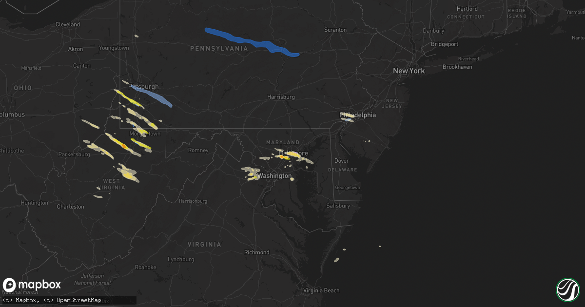 Hail map on June 14, 2021