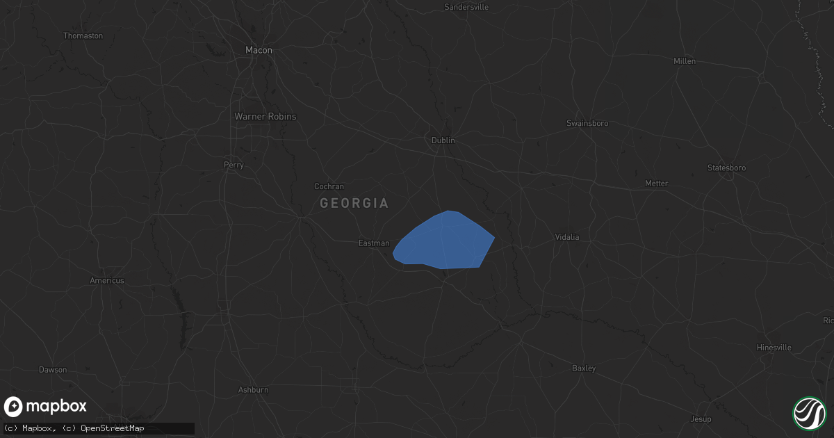 Hail map in Cadwell, GA on June 14, 2023