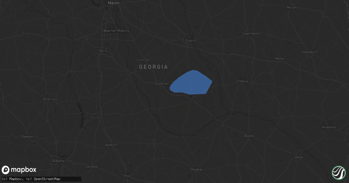 Hail map in Chauncey, GA on June 14, 2023