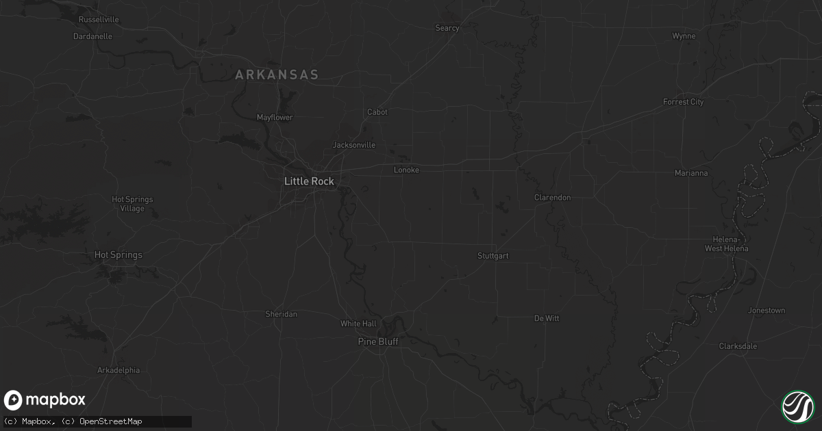 Hail map in De Kalb, TX on June 14, 2023
