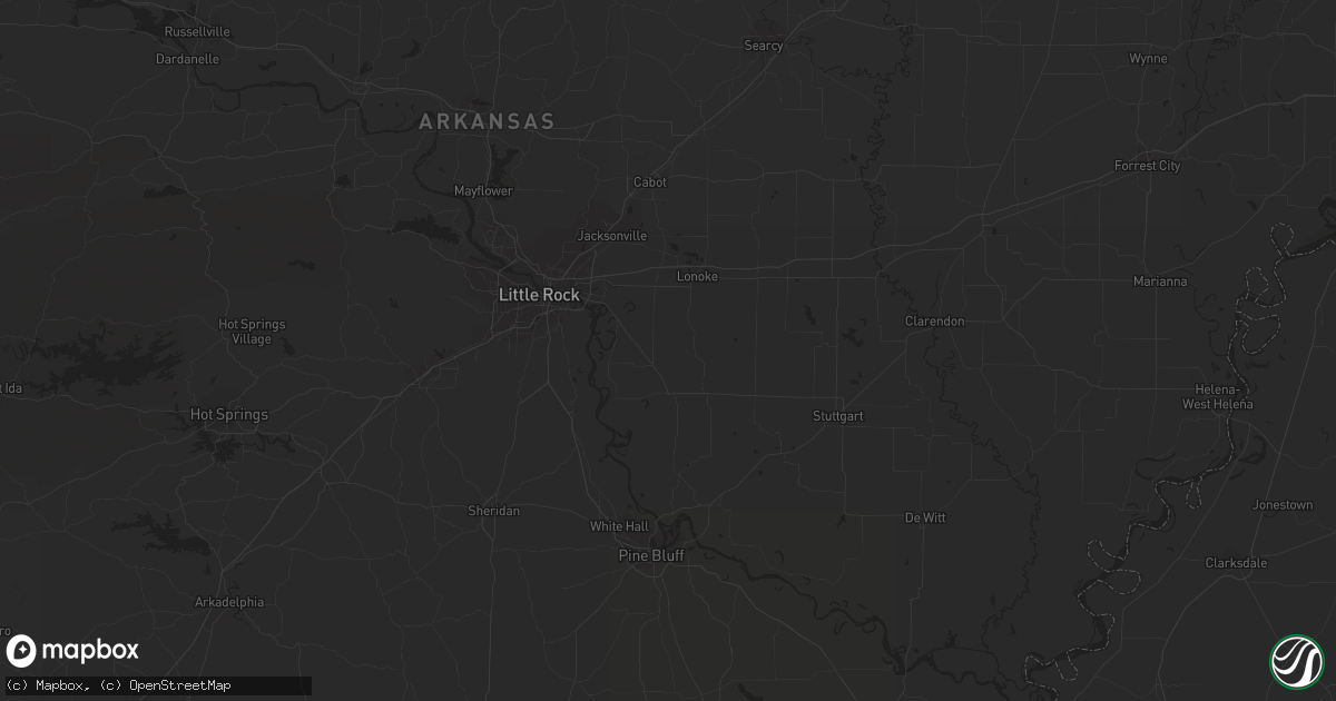 Hail map in Maud, TX on June 14, 2023