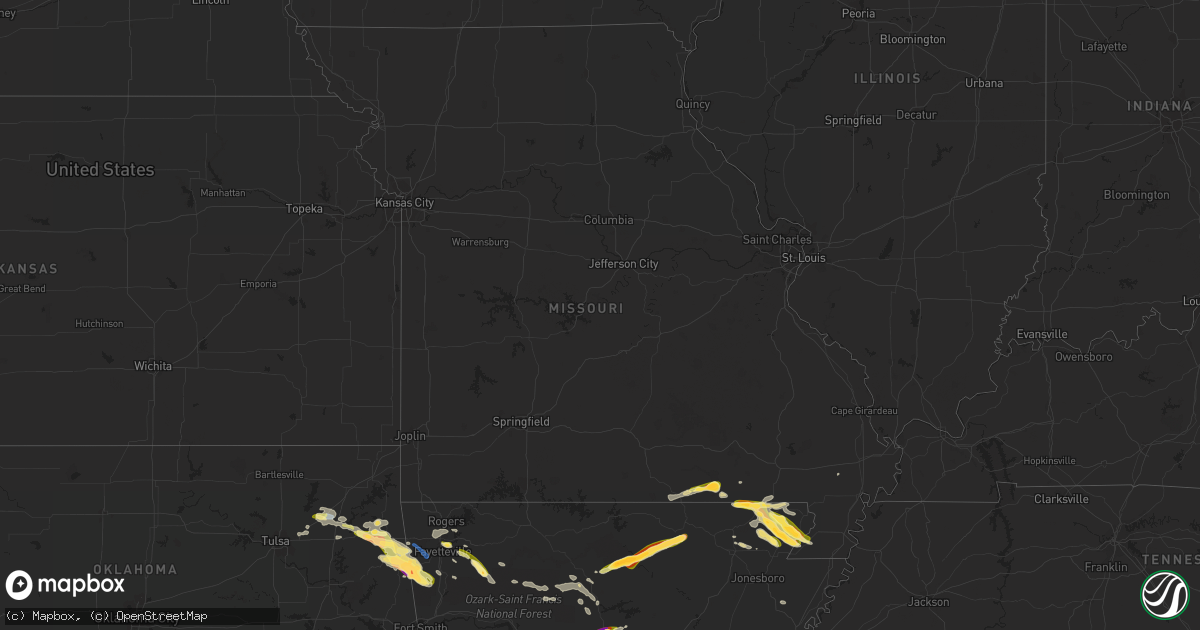 Hail Map In Missouri On June 14, 2023 - HailTrace