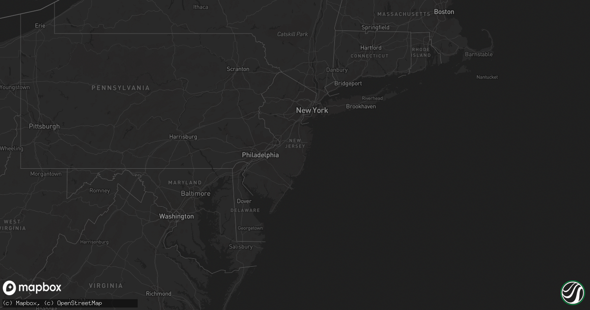 Hail map in New Jersey on June 14, 2023