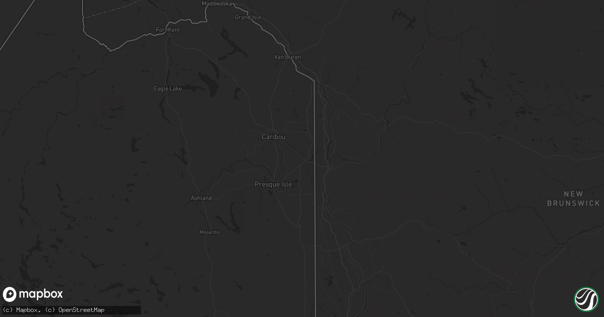 Hail map in Fort Fairfield, ME on June 14, 2024