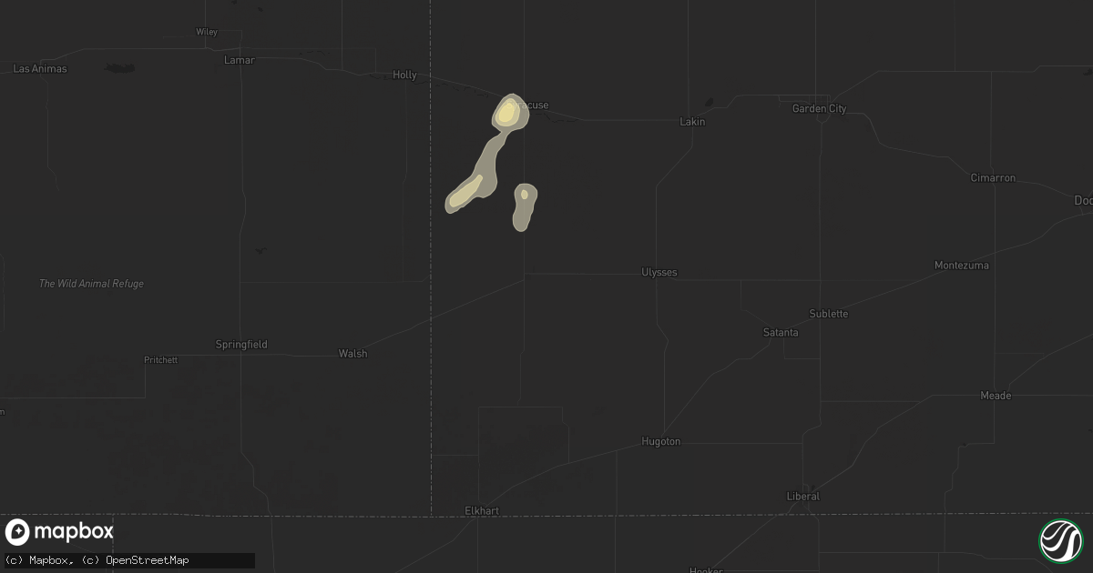 Hail map in Johnson, KS on June 14, 2024