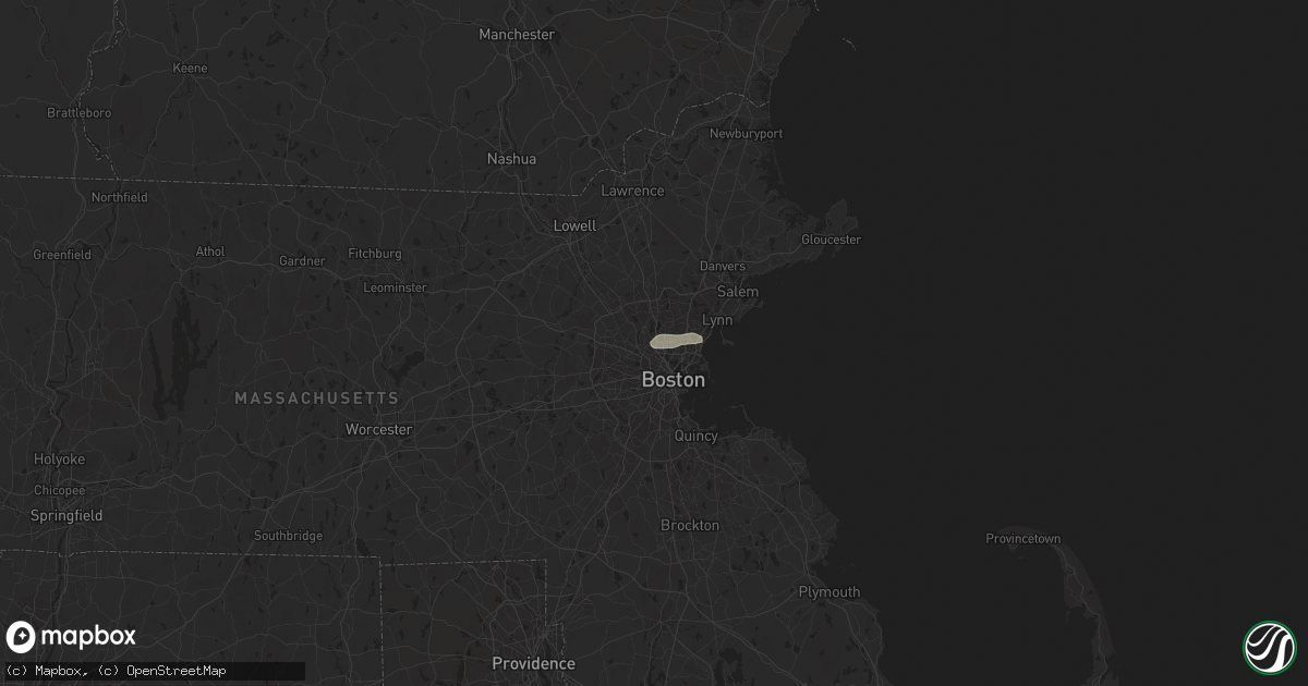 Hail map in Medford, MA on June 14, 2024