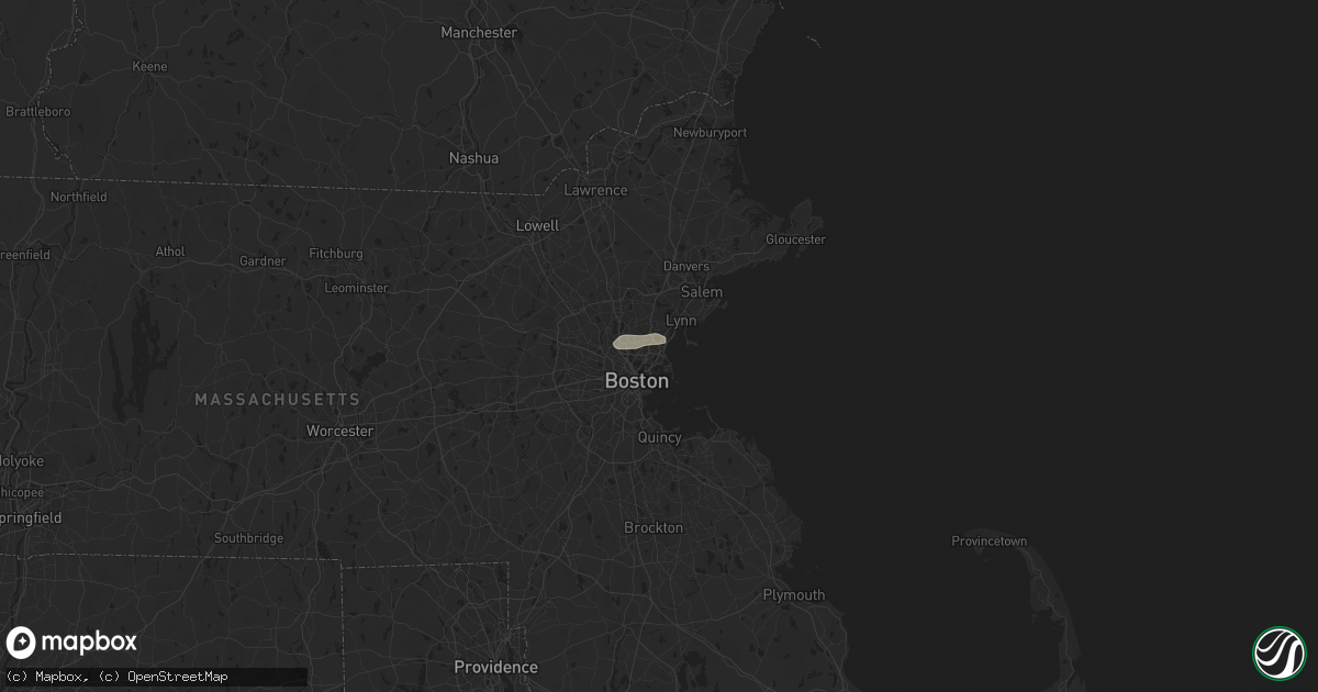 Hail map in Revere, MA on June 14, 2024