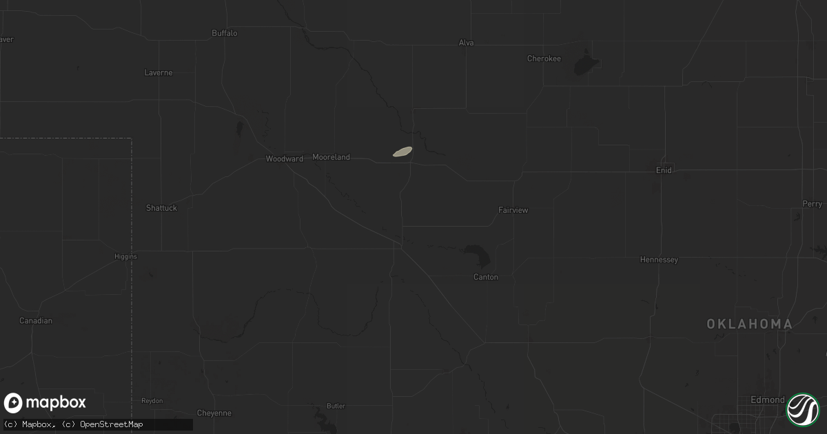 Hail map in Chester, OK on June 14, 2025
