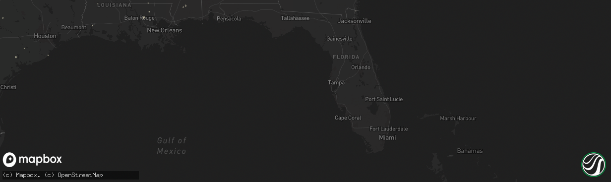 Hail map in Florida on June 14, 2025
