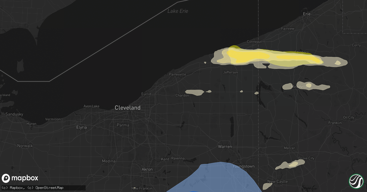 Hail map in Chardon, OH on June 14, 2026