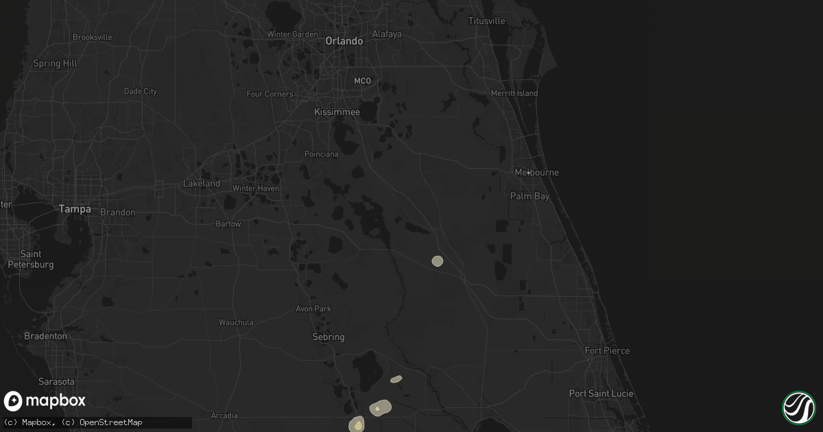 Hail map in Kenansville, FL on June 14, 2026