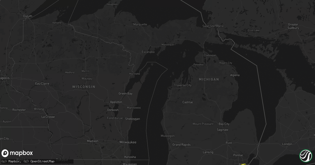 Hail map in Michigan on June 14, 2026