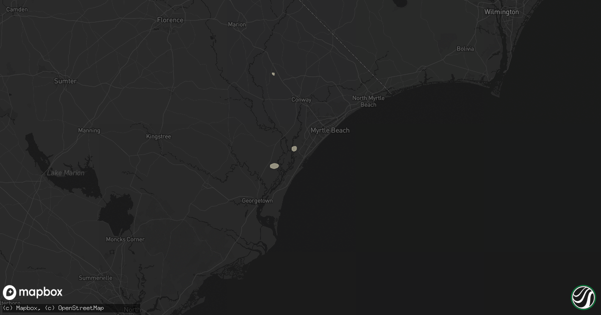 Hail map in Murrells Inlet, SC on June 14, 2026