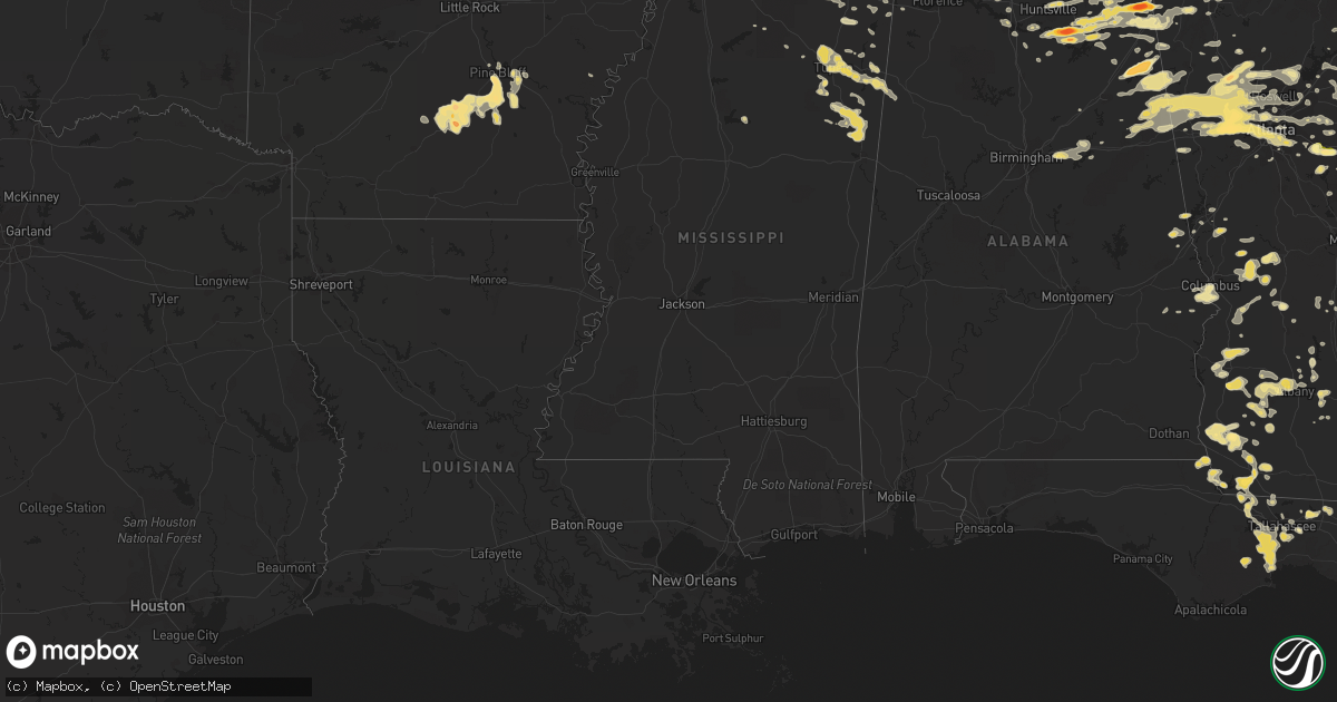 Hail map in Florida on June 15, 2011