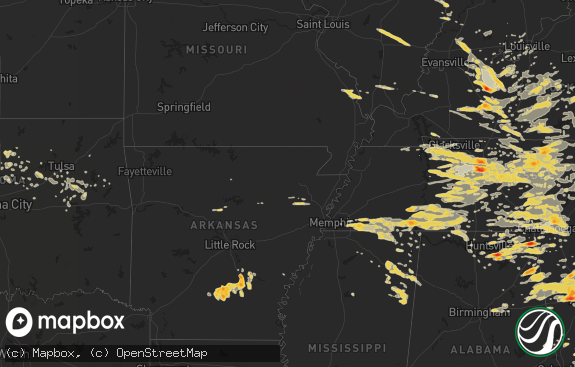 Hail map preview on 06-15-2011