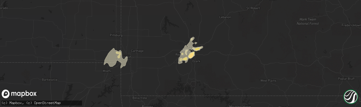 Hail map in Republic, MO on June 15, 2013