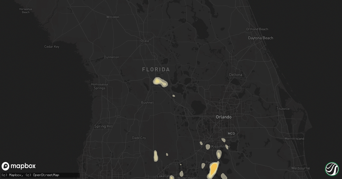 Hail map in Leesburg, FL on June 15, 2014