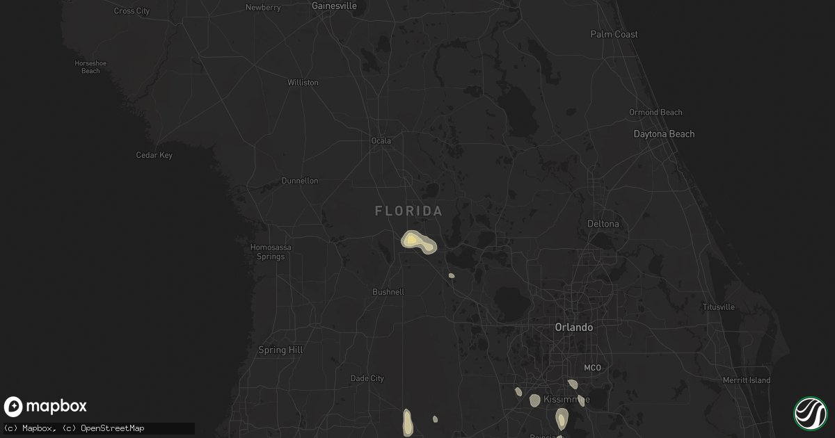 Hail map in The Villages, FL on June 15, 2014